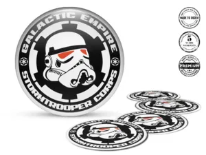 Wheel Decal Design Custom Silicone Badge